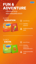 Load image into Gallery viewer, Durex Excita condoms, rough surface, striped, size 53 mm., 3 pieces