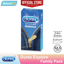 Durex Explore large box, expires 2029, Durex Explore condoms, smooth surface, Durex 52.5