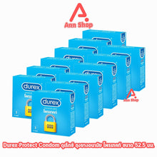 Load image into Gallery viewer, Durex Protect condoms with extra lubricant, size 52.5 mm, 3 pieces [12 boxes]