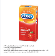 Load image into Gallery viewer, Durex Strawberry Condoms Durex Strawberry scent, size 52.5 mm.