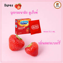 Load image into Gallery viewer, Durex Strawberry Condoms Durex Strawberry scent, size 52.5 mm.
