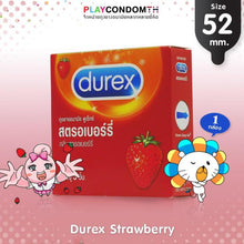 Load image into Gallery viewer, Durex Strawberry Condoms Durex Strawberry scent, size 52.5 mm.