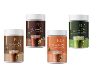 4x ELA S Instant Coffee Thai Tea Green Tea Drink Weight Management 0% sugar Slim