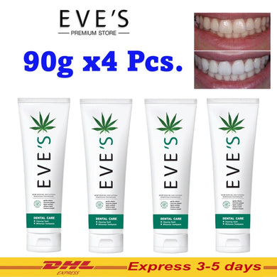 4x EVE'S Toothpaste Hemp Oil Herbal Teeth Cleaning Products Good Mood 90g