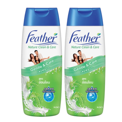Feather Nature Gentle & Care Shampoo (Rice Milk Extract) 480 ml x 2