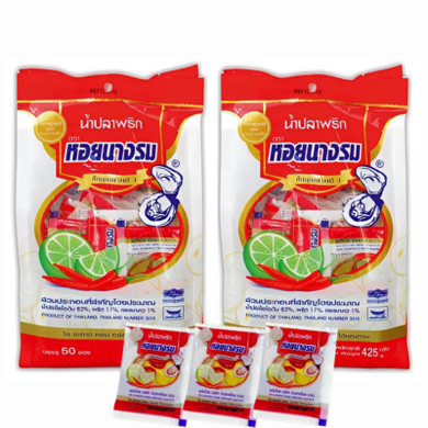 Fish Sauce Mixed Chili Seasoning Salty Spicy Thai Food Oyster Brand 50 Sachet