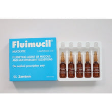 Load image into Gallery viewer, Fluimucil (300mg/3mL) 5 amps/box