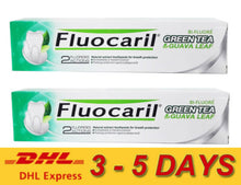 Load image into Gallery viewer, Fluocaril Green Tea &amp; Guava Leaf Toothpaste Breath Expert 160 g x 6