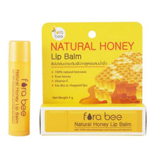 Load image into Gallery viewer, Fora Bee Natural Honey Lip Balm, 4g. Easy to use, with a lovely honey scent.