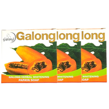 Load image into Gallery viewer, Galong Herbal Whitening Papaya Extract Bar Soap 150g x 6