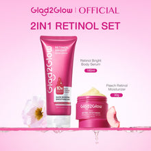 Load image into Gallery viewer, Glad2Glow Brightening Body Serum Moisturising Lotion Retinol 180ml is a body cream