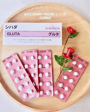 6X Gluta Shihada Gluta Pure 100% Whitening Skin Anti-aging Slow the aging + Track