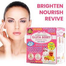 Load image into Gallery viewer, GLUTA BERRY 200000 mg Drink PUNCH More Energy Aura White Body Fast Action