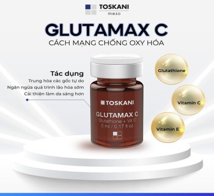 Glutamax C Toskani Vitamin C Gluta Serum for a clear face, reduces freckles, dark spots.
