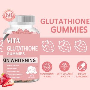 Glutathione Collagen Vitamin Gummies for Anti-Aging Whitening Skin with Remove melanin