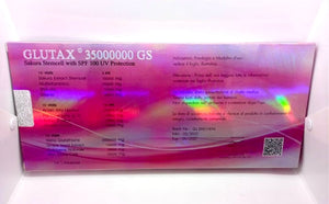 8X GLUTAX 35000000GS SAKURA STEMCELL WITH SPF 100 UV PROTECTION GLUTATHIONE SKIN WHITENING