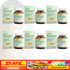 2 Boxes Harego 100% Natural Herbs Reduce Hair Loss Stimulate Hair Growth 30 Tabs