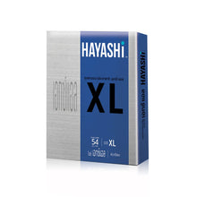Load image into Gallery viewer, Hayashi XL Condom Size 54mm. Hayashi XL condoms, size 54mm.