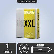 Load image into Gallery viewer, Hayashi XXL, 56mm. Extra large condoms with a smooth surface for easy slip-on use. Hayashi XXL condoms.