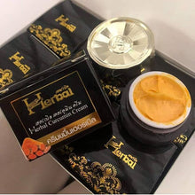 Load image into Gallery viewer, Herbal Turmeric Cream (Black Box) 5g - Reduces freckles, blemishes, and dark spots; nourishes and brightens skin.