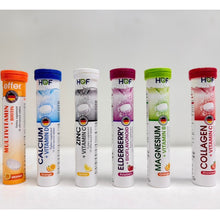 Load image into Gallery viewer, Hof Effer Multivitamin and Mineral Effervescent Tablets, Dietary Supplement Product, Tube of 20 tablets.