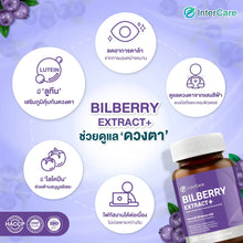 Load image into Gallery viewer, InterCare Bilberry extract+ contains bilberry extract and lutein to nourish the eyes.