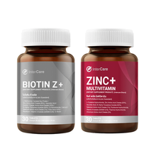 Load image into Gallery viewer, InterCare Biotin Z+ Zinc, a blend of French and American ingredients, reduces hair loss.