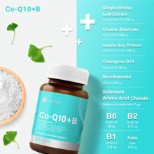 Load image into Gallery viewer, InterCare Co Q10+b, CoQ10 Plus B, is a dietary supplement for brain, nerve