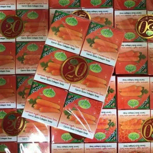 12x Jam Carrot Gluta Collagen Soap Bar Face Body Moisturizing 65g