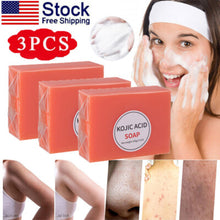 Load image into Gallery viewer, KOJIC Acid Face Body Cleanser Soap for Dark Spots Skin Lightening &amp; Whitening