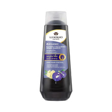 Load image into Gallery viewer, Khaokho Talaypu Organic Butterfly Pea Henna Herbal Shampoo 450 ml. (Shampoo for thicker, fuller hair)