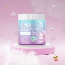 Load image into Gallery viewer, Kiyomi Gluta Arbutin Ultra White Body Cream, a whitening body cream with sunscreen, 500 gram jar.