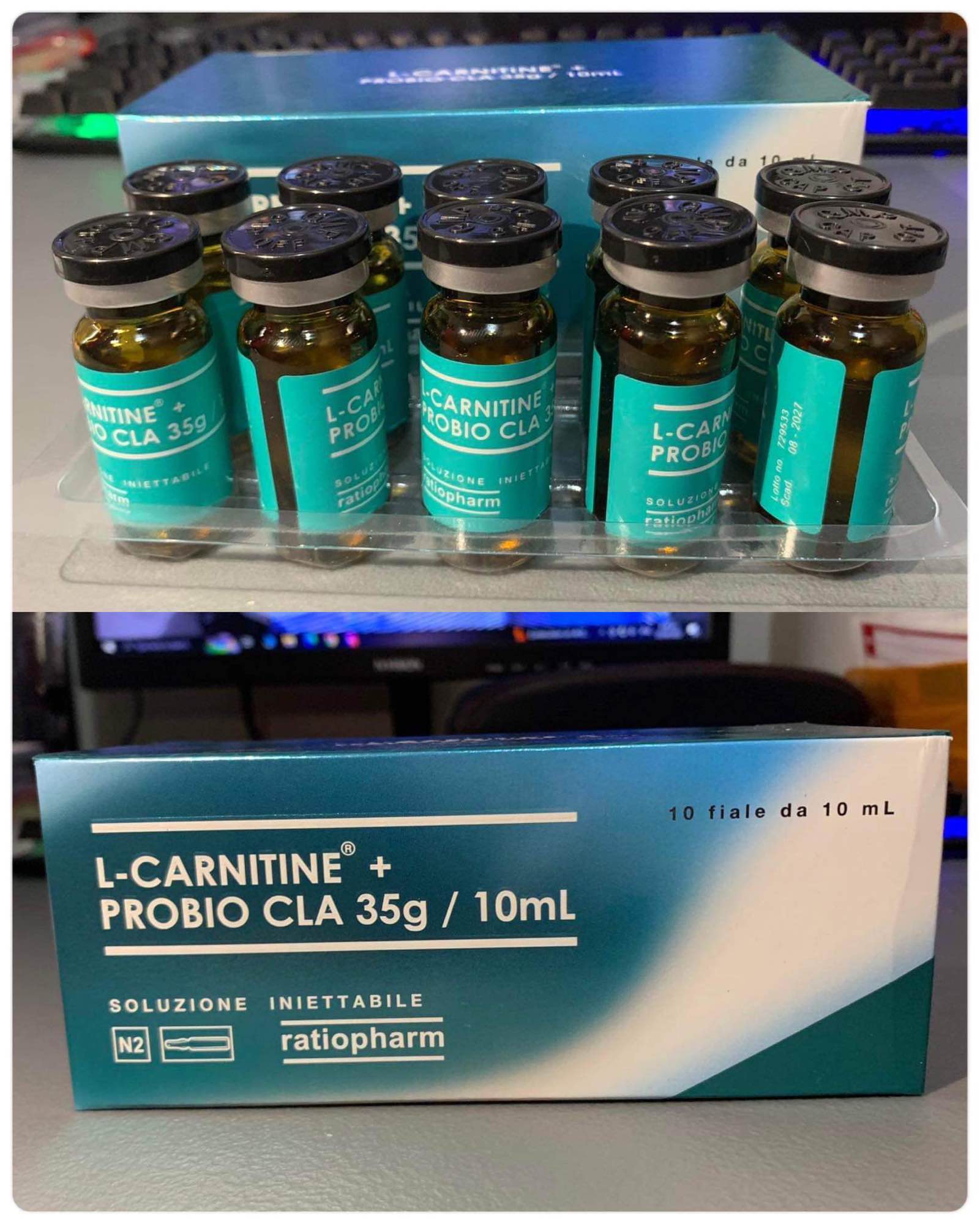 L-carnitine Probio CLA 35g. 10 ml. be injected 10 times. Quality item shop L-carnitine Probio CLA 35g. 10 ml. be injected 10 times. Quality item shop