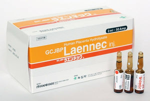 Laennec Placenta Japan Bounce face Skin with aura 1box / 50 ampoules