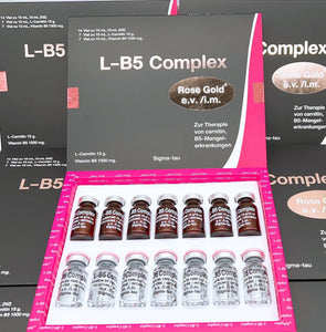 LB5 COMPLEX ROSE GOLD (L-CARNITINE INJECTION) FAST FAT BURN 1 Box