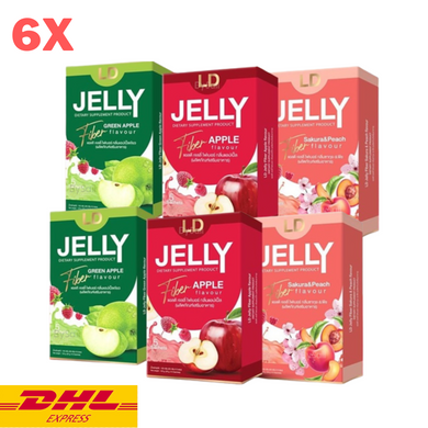 6x LD Jelly Fiber Help Excretion Dietary Supplement Weight Manage Choose Flavor