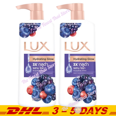 LUX Body Wash Hydrating Glow Sweet Mixed Berries Fragrance 500 ml pack of 2