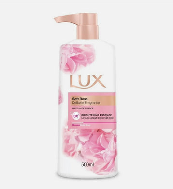 LUX Body Wash Shower Cream Soft Rose 450ml pack of 3