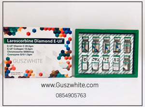 Set pro Q10 White Aquaskin 12 Pro Q10 + LAROSCORBINE DIAMOND E-UF+ Collagen fort Plattinum 1 Set