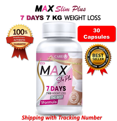 30 Capsules MAX Slim Plus 7 Days 7 KG Concentrated Formula Weight Control Diet