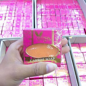 Mache're Carrot Facial Soap Extract Fruit Acids make your Skin Aura Radiance