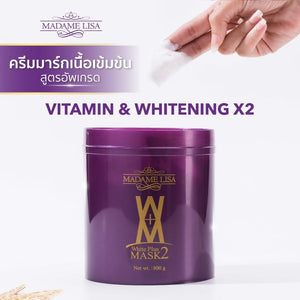 3x 800g Madame Lisa WhitePlus Mask2 Smooth Bright Radiant Clear Skin Anti Aging