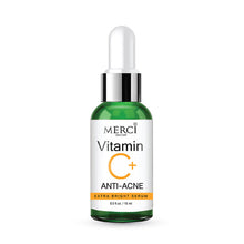 Load image into Gallery viewer, MERCI Vitamin C+ Anti-Acne Extra Bright Serum, facial skincare product, 15ml.
