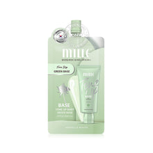 Load image into Gallery viewer, Mille TONE UP BABY GREEN BASE SPF30 PA++ 6 g. Mille green base, covers redness, controls oil.