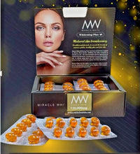 Load image into Gallery viewer, MW Miracle White Whitening Plus Royal Gold Nano Concentrated Glutathione Booster Softgels (120,000mg)