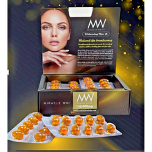 Load image into Gallery viewer, Miracle White 120,000mg Booster Whitening Plus+ 60 Capsules nano Glutathione