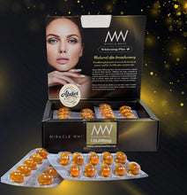 Load image into Gallery viewer, Miracle White 120,000mg Booster Whitening Plus+ 60 Capsules nano Glutathione