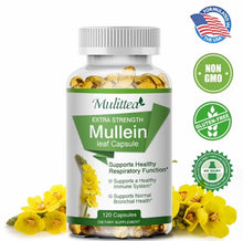 Load image into Gallery viewer, Mullein Leaf Supplement cleanses the lungs and supports the respiratory system