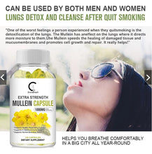 Load image into Gallery viewer, Mullein Capsules 1000 mg Extra Strength | Supports respiratory system, immunity