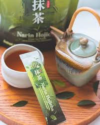 NARIN Hojicha Green Tea Powder Weight Manage Control Huger 15 Sachets X2 Packs